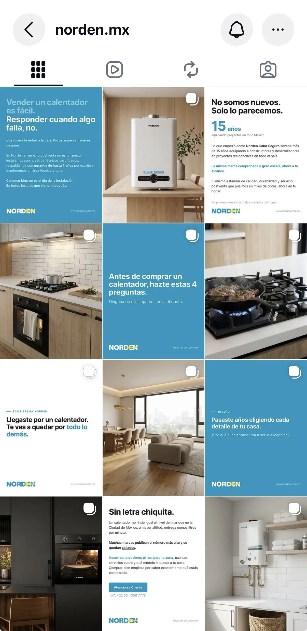 Norden — Contenido de producto, trabajo de Conver-za