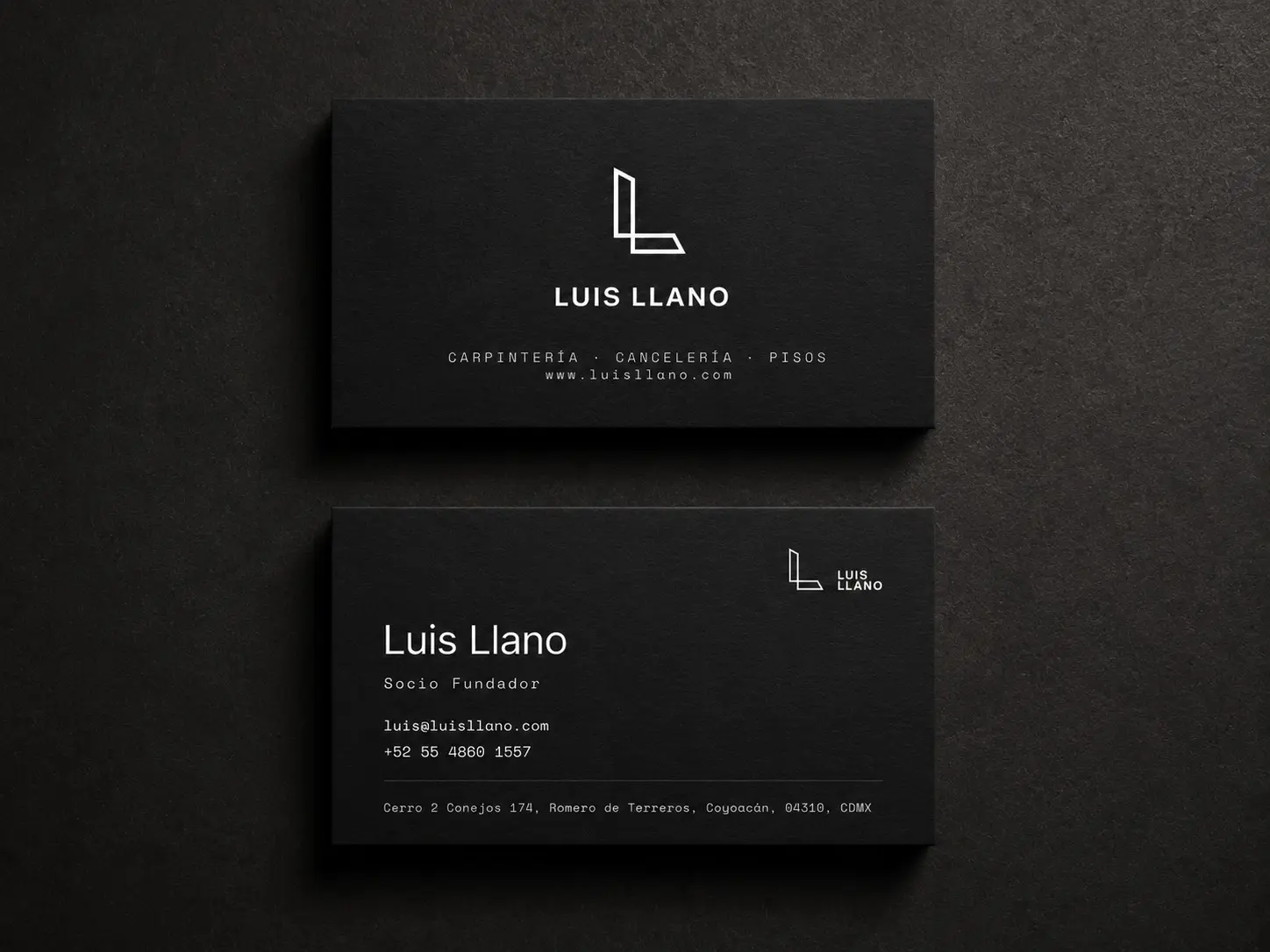 Luis Llano — Identidad y papelería, trabajo de Conver-za (2 de 2)