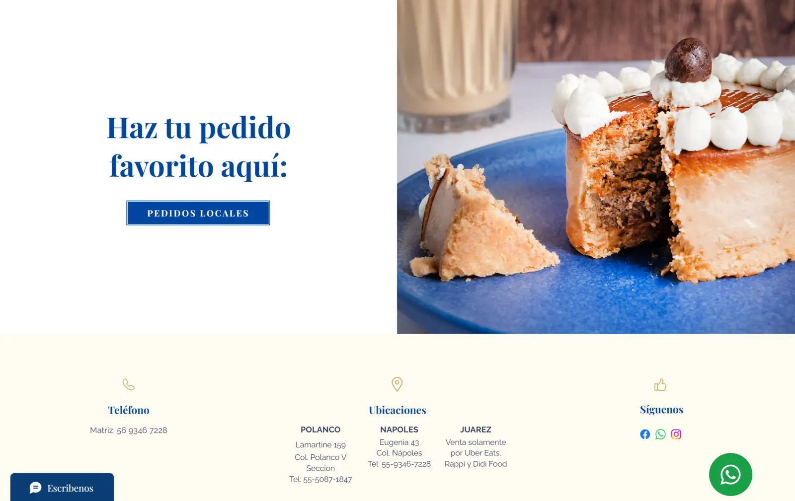 Boston Bakery — Sitio comercial, trabajo de Conver-za