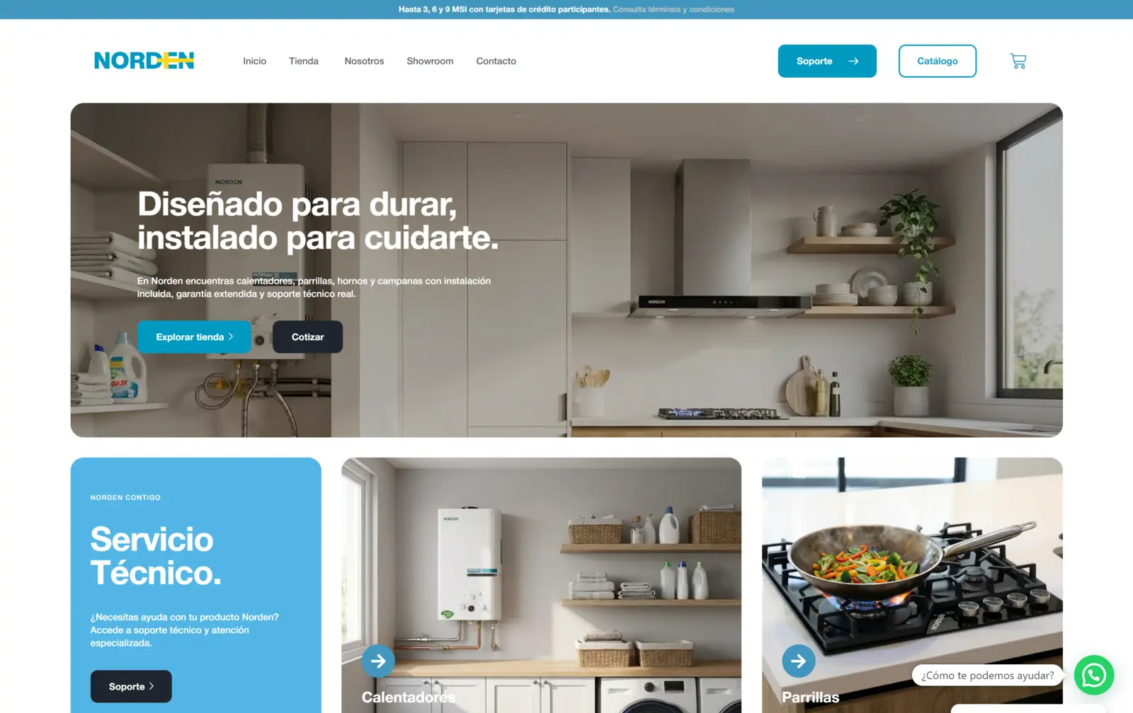 Norden — Sitio corporativo, trabajo de Conver-za (1 de 2)